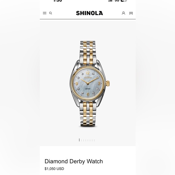 Shinola Women's Two-Tone Gold and Silver Watch - Picture 1 of 7